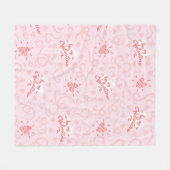 ハートパターン25 フリースブランケット (正面(横))