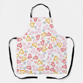 ハートパターン26 エプロン (正面)