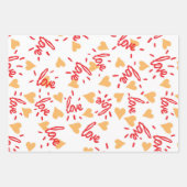 ハートパターン27 ラッピングペーパーシート (正面2)