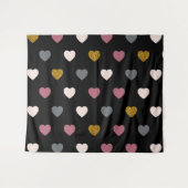 ハートパターン30 タペストリー (正面(横))