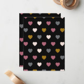 ハートパターン30 ノートカード (正面/裏面インサイチュ)