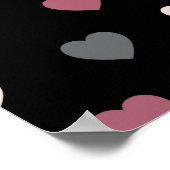 ハートパターン30 ポスター (角)