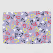 ハートパターン31 ゴルフタオル (横)