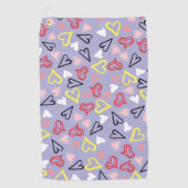 ハートパターン31 ゴルフタオル (正面)