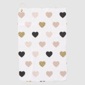 ハートパターン31 ゴルフタオル (正面)