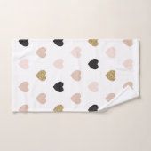 ハートパターン31 バスタオルセット (ハンドタオル)