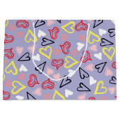 ハートパターン31 ラージペーパーバッグ (正面)