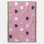 ハートパターン32 スローブランケット (正面縦)