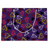 ハートパターン32 ラージペーパーバッグ (正面)