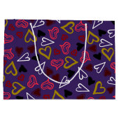 ハートパターン32 ラージペーパーバッグ (裏面)