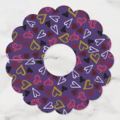 ハートパターン32 ワイングラスタグ (正面)