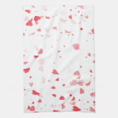 ハートパターン33 キッチンタオル (縦)