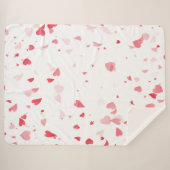 ハートパターン33 シェルパブランケット (正面(横))