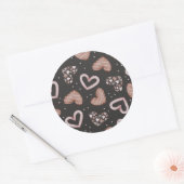 ハートパターン35 ラウンドシール (封筒)