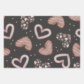 ハートパターン35 ラッピングペーパーシート (正面3)