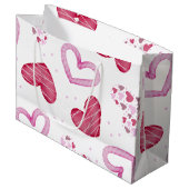 ハートパターン36 ラージペーパーバッグ (正面アングル)
