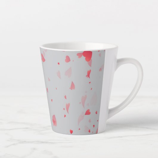 ハートパターン37 カフェラテマグ (右)