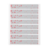 ハートパターン37 ラップアラウンドラベル (シート)