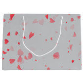 ハートパターン37 ラージペーパーバッグ (正面)