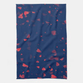 ハートパターン40 キッチンタオル (縦)