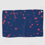 ハートパターン40 ゴルフタオル (横)