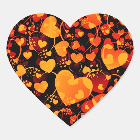 ハートパターン8 ハートシール (正面)