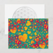 ハートパターン9 ポストカード (正面/裏面)