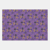 ハートパターン(の模様が)あるドードル ラッピングペーパーシート (正面)