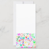 ハートパターン、カラフルハート、ハートパターン (裏面)