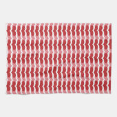 ハートパターン キッチンタオル (横)