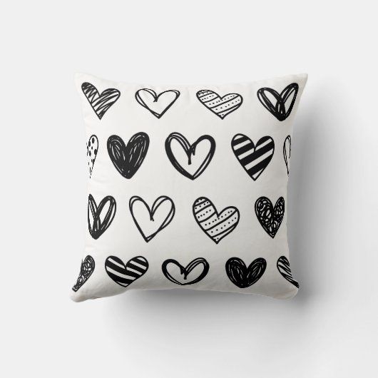 ハートパターン クッション (裏面)