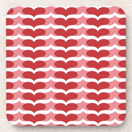 ハートパターン コースター (正面)