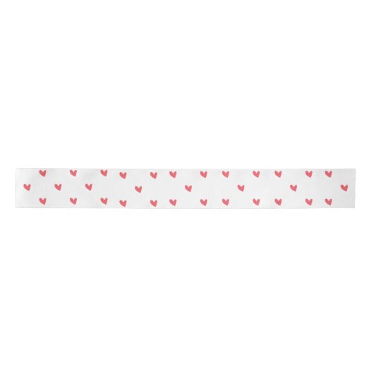 ハートパターン サテンリボン (正面)