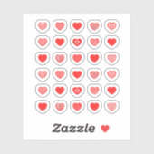 ハートパターン！ シール (シート)