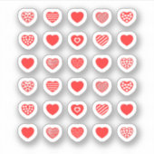 ハートパターン！ シール (正面)