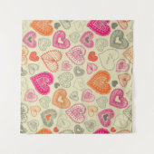 ハートパターン タペストリー (正面(横))