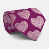 ハートパターン ネクタイ (ロール)