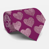 ハートパターン ネクタイ (ロール)