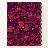 ハートパターン ノートブック (裏面)