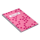 ハートパターン ノートブック (右側)