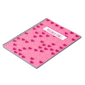 ハートパターン ノートブック (左側)