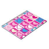 ハートパターン ノートブック (左側)