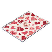 ハートパターン ノートブック (左側)