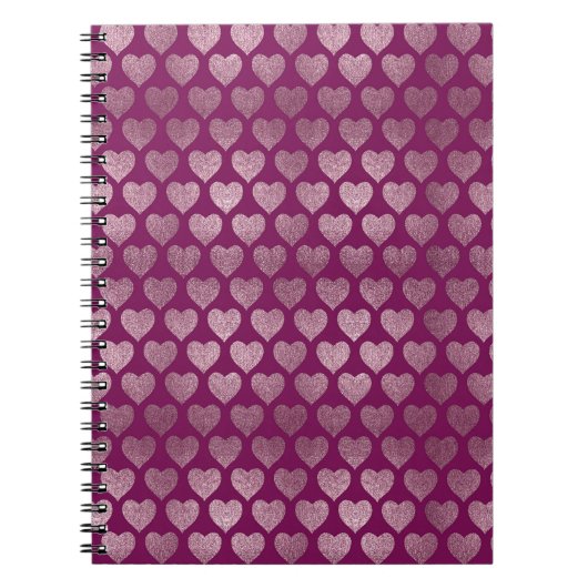ハートパターン ノートブック (正面)