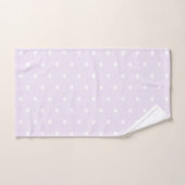 ハートパターン バスタオルセット (ハンドタオル)