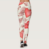 ハートパターン（バレンタインデー） レギンス (裏面)