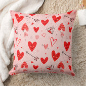 ハートパターン・ピロー:愛と意識を広める クッション (ブランケット)