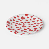 ハートパターン ペーパープレート (アングル)