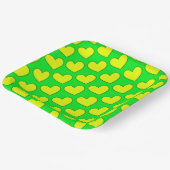 ハートパターン ペーパープレート (傾斜あり)