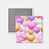 ハートパターン マグネット (正面/裏面)